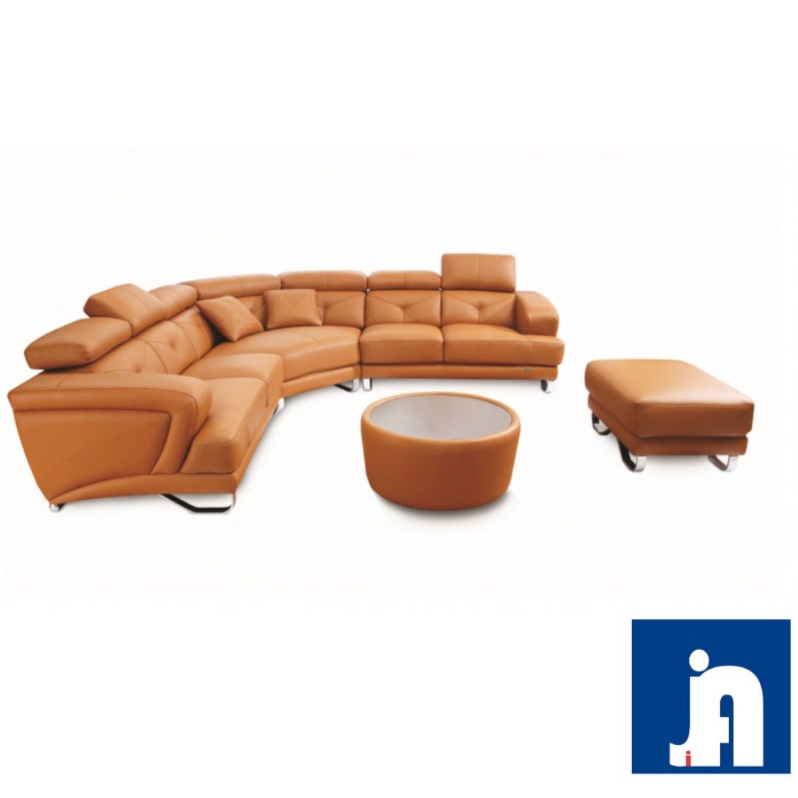 JIA 3028 - Thick Leather Sofa