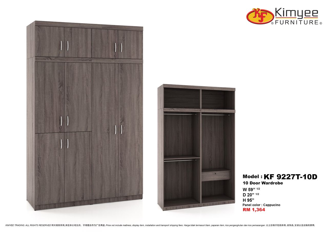 10DOOR WARDROBE  : KF-9227T-10D