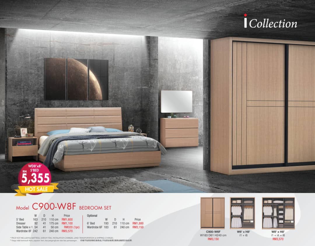 PREMIUM WARDROBE SET : C900 - FIXED COMPARTMENT